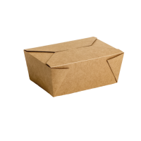 Cutie meniu din carton kraft cu patru capete pentru mancare catering